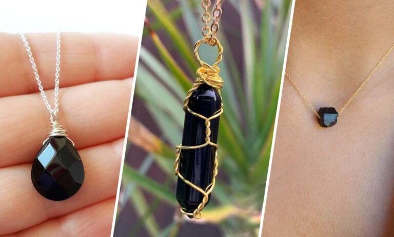 black crystal necklace meaning