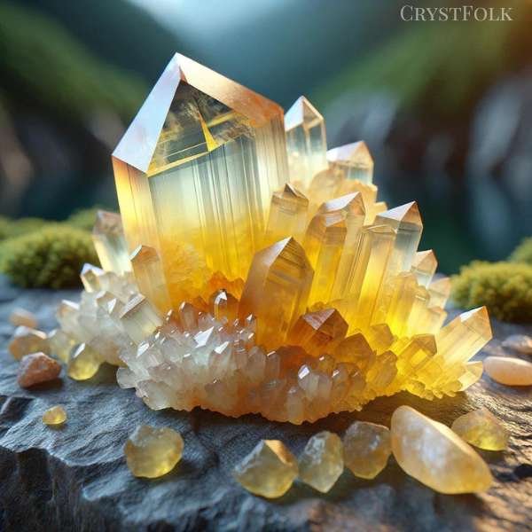 yellow calcite crystal meaning